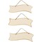 Unfinished Blank Hanging Wood Plaque Sign for Crafts (3 Pack)